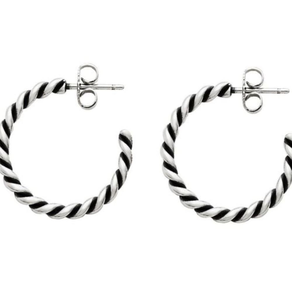 James Avery Retired Twisted Wire Earrings